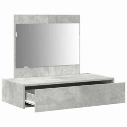Walplus Dressing Table With Drawer Grey 83 X 40 X 70 Cm Engineered Wood - thumbnail 5