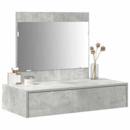 Walplus Dressing Table With Drawer Grey 83 X 40 X 70 Cm Engineered Wood - thumbnail 3