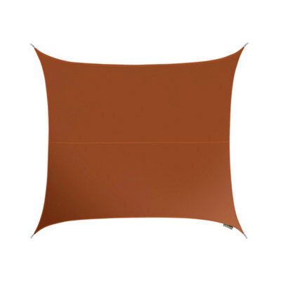Kookaburra 2M Square Water Resistant Terracotta Garden Patio Sun Shade Sail Canopy 96.5% Uv Block With Free Rope - image 1