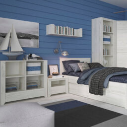 Furniture To Go Angel 3 Piece Bundle, Bedside, Chest And 2 Door 2 Drawer Wardrobe - thumbnail 4