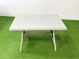 Fimous Outdoor Rattan Garden Furniture Set Patio 4 Chairs Plus Rectangular Dining Table Sets Light Grey Mixed - thumbnail 5