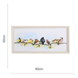 Laura Ashley Covey Birds Multicolour Canvas Art (H)30Cm X (W)60Cm - thumbnail 5