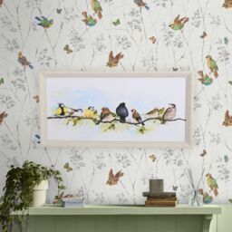 Laura Ashley Covey Birds Multicolour Canvas Art (H)30Cm X (W)60Cm - thumbnail 3