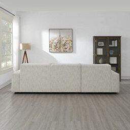 Xample Zyllah Beige Fabric Corner Sofa With Chaise Ivory Natural Tones, Pocket Coil Cushions, Sinuous Spring Support, Reversible Cushions - thumbnail 7