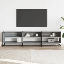 Berkfield Tv Cabinet Grey Sonoma 180X40X46 Cm Engineered Wood - thumbnail 3