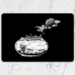 Benjamin Tate Design Placemat And Coaster Set Black Wood Backed Designer Artwork Limited Edition Collection - thumbnail 2
