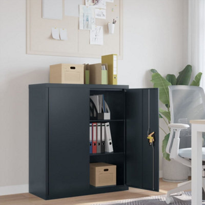 Berkfield File Cabinet Anthracite 90X40X105 Cm Steel - image 1