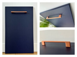 Impact Furniture Kitchen Cabinets Set Complete Dark Navy Blue Cupboards 8 Units Diy Fitted Kitchenette 240Cm Bundle Nora - thumbnail 5