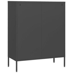 Vidaxl Chest Of Drawers Anthracite 80X35X101.5 Cm Steel Chests Of Drawers - thumbnail 5