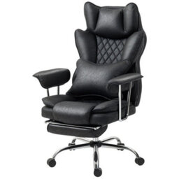 Office Chair, High Back Leathaire Desk Chair For Home, Black - thumbnail 1
