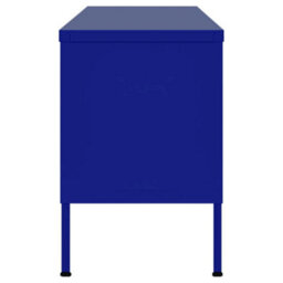 Berkfield Tv Cabinet Navy Blue 105X35X50 Cm Steel - thumbnail 4
