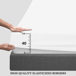 Pamposh Double Fitted Sheet Durable Elastic Fitted Bed Sheets Double Fade Resistant Ultrasoft Luxury Fitted Sheet - thumbnail 4