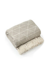 Emma Barclay Zahra Blanket/throw For Sofa Chair Bed Natural 130X150Cm - thumbnail 6