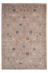 Loomed Kukoon Flatwoven Cream Machine Washable Soft Neutral Area Rug Bordered Vintage - 300 X 80Cm