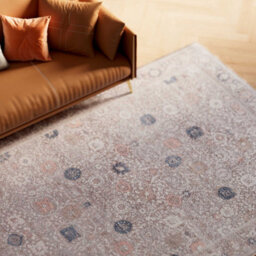 Loomed Kukoon Flatwoven Cream Machine Washable Soft Neutral Area Rug Bordered Vintage - 300 X 80Cm - thumbnail 2