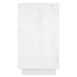 Berkfield Sideboard White 111X34X60 Cm Solid Wood Pine - thumbnail 4