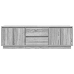Berkfield Durable Tv Cabinet With Led Lights Grey Sonoma 160.5X41X50 Cm - thumbnail 7