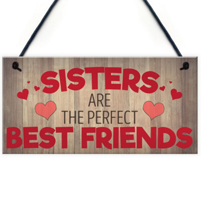 Red Ocean Sisters Best Friends Family Hanging - image 1