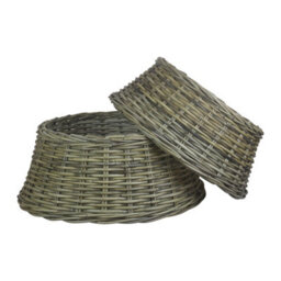 Red Hamper Ra013 Rattan Large Christmas Tree Skirt - thumbnail 3
