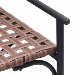 Berkfield Garden Dining Set 4 Pcs Brown Poly Rattan - thumbnail 8