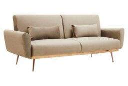 Orsina Hatton Mink Velvet Sofa Bed