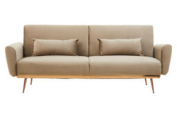 Orsina Hatton Mink Velvet Sofa Bed - thumbnail 6
