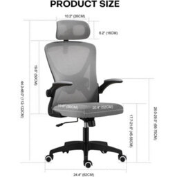 Mesh Swivel Chair With Ergonomic Design For Professionals - thumbnail 2