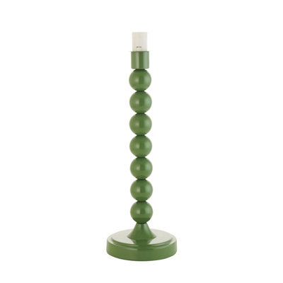 Loops Stylish Gloss Cotswold Green Table Lamp Base - E14 Compatible Lighting Solution - image 1