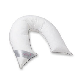 V Shape Duck Feather And Down Luxury Pillow 100% Cotton Cover - thumbnail 3