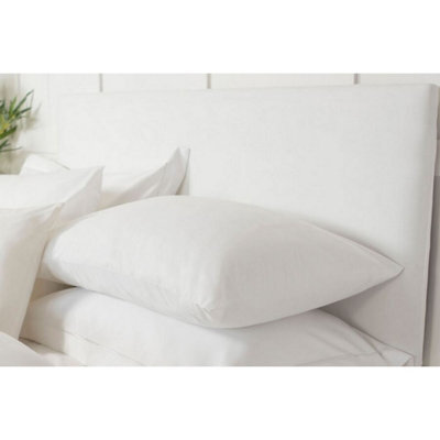 Belledorm Faux Suede Headboard Cover White (Single)