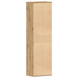 Vidaxl Shoe Cabinet Artisan Oak 54X34X183 Cm Engineered Wood - thumbnail 7