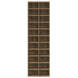 Vidaxl Shoe Cabinet Artisan Oak 54X34X183 Cm Engineered Wood - thumbnail 5