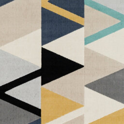 Livabliss City-Geometric Yellow Blue Grey Black Living Dining Bedroom Rug 160 X 220 Cm Easy Care, Non Shedding - thumbnail 7