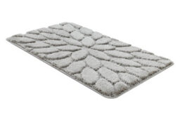 RugsX Bathroom Rug Supreme Stones, Non-Slip, Soft - Grey  60X100 Cm - thumbnail 2