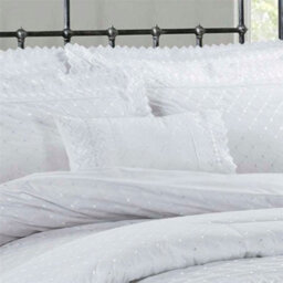 Rapport Home Richmond White Boudoir Cushion Luxury Embroidered