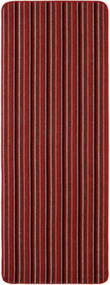 eXtreme Dandy By William Armes, Ios Stripe Indoor Washable Runner, Red, 180 X 67