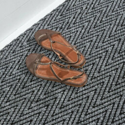 Super Magnum & Magnus Entrance Matting By Remland (Chevron Grey & Black, 10M X 2M) - thumbnail 2