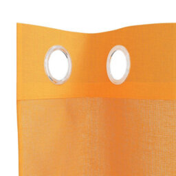 Berkfield Voile Curtains With Grommets 2 Pcs Orange 140X225 Cm - thumbnail 5