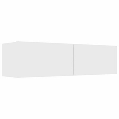 Berkfield Sturdy Tv Cabinet White 120X30X30 Cm Engineered Wood - image 1