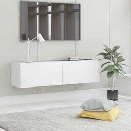 Berkfield Sturdy Tv Cabinet White 120X30X30 Cm Engineered Wood - thumbnail 2