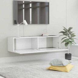 Berkfield Sturdy Tv Cabinet White 120X30X30 Cm Engineered Wood - thumbnail 4