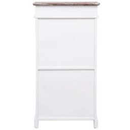 Berkfield Shoe Cabinet Brown 50X28X98 Cm Paulownia Wood - thumbnail 3