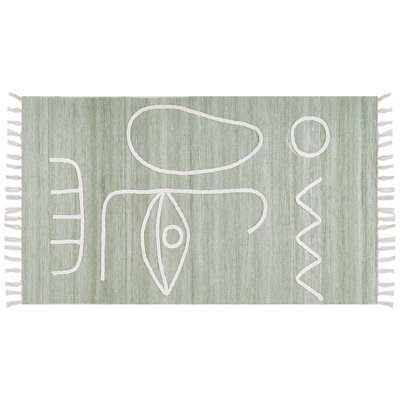 Beliani Outdoor Rug Yavu Light Green 80 X 150 Cm - image 1