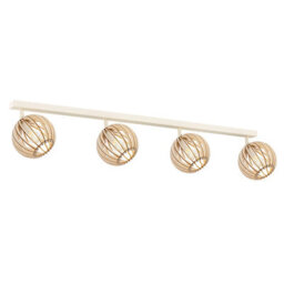 Luminosa Lighting Luminosa Parula Ceiling Spotlight Bar 4 Light Brown, Beige - thumbnail 1