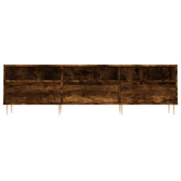 Berkfield Sturdy Tv Cabinet Smoked Oak 150X30X44.5 Cm Engineered Wood - thumbnail 5