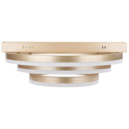 Beliani Ps Ceiling Lamp Gold Aluminium Integrated Led Three-Ring Round Ceiling Light 52Cm Diameter - thumbnail 2