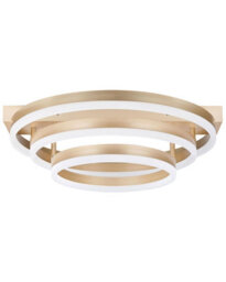 Beliani Ps Ceiling Lamp Gold Aluminium Integrated Led Three-Ring Round Ceiling Light 52Cm Diameter - thumbnail 3