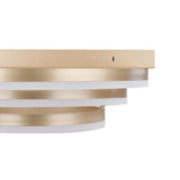 Beliani Ps Ceiling Lamp Gold Aluminium Integrated Led Three-Ring Round Ceiling Light 52Cm Diameter - thumbnail 5