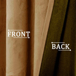 Happy Homewares Ochre Velvet Darkening Eyelet Curtains - 46X54 Inch Drop - 2 Panel - thumbnail 3