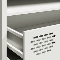 Berkfield Tv Cabinet White 202X39X43.5 Cm Cold-Rolled Steel - thumbnail 9